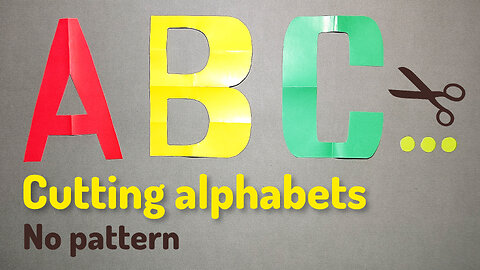 How to Cut Alphabet Letters (A to Z) Without Pattern. DIY Crafts Origami