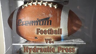 Football Crushed by Hydraulic Press| Exploding Balls!