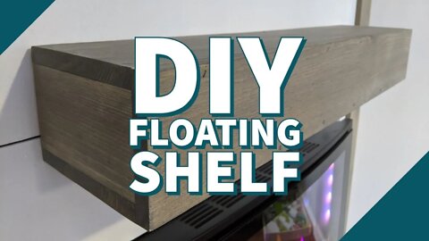 Simple DIY FLOATING SHELF ||BETTER THAN WAYFAIR OR IKEA||