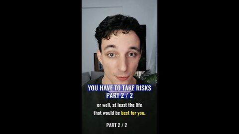 You Have to Take Risks PART 2 · Life Lessons #shorts #motivation