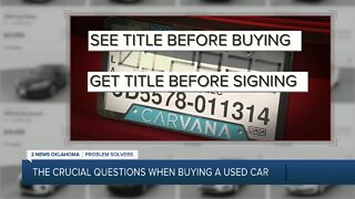 The Crucial Questions When Buying a Used Car