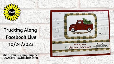 "Trucking Along Bundle Christmas Cards | Stampin' Up! Holiday Card Making Ideas"