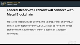 FedNow is Only the Beginning but it will Soon Come to Pass