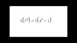 Grade 12 Advanced Functions - Solving Exponential Equation (ch 8.5)