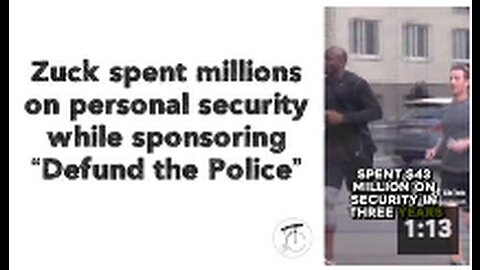 Zuck spent millions on personal security while sponsoring “Defund the Police”