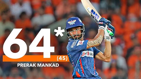 Prerak Mankad made his mark with a crucial knock 64* off 45