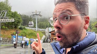 French Alps LIVE: Téléphérique du Brévent on a Rainy Day
