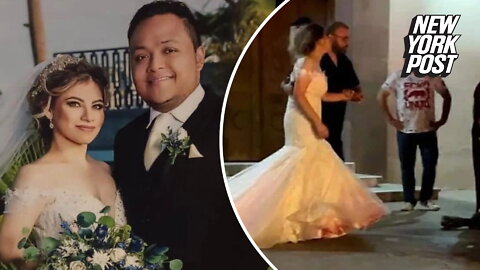 Groom shot dead 'by mistake' at his own wedding and bride's dress splattered with blood as cartel wars rage in Mexico