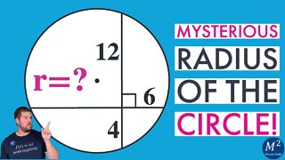 The Mysterious Solution to the Radius of the Circle! | Minute Math