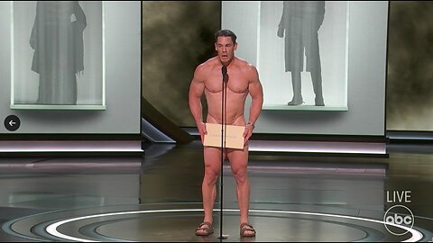 @SumitHansd John Cena naked on stage at the 2024 #Oscars