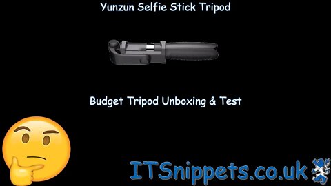 Yunzun Selfie Stick Tripod - Unboxing And Test (@youtube, @ytcreators)