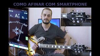 Como afinar usando um Smartphone