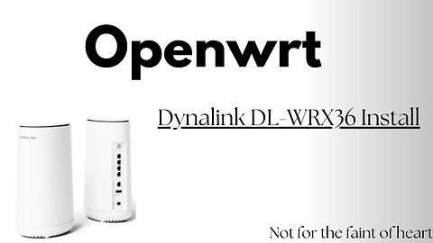 Installing Openwrt on Dynalink DL WRx36