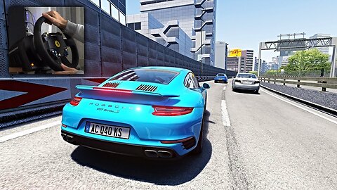 Porsche 911 Turbo S CUTTING UP THROUGH TRAFFIC | NOHESI | SHUTOKO REVIVAL PROJECT |