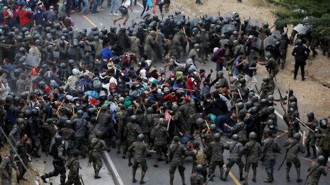 Caravana de migrantes: la violenta represión en Guatemala.