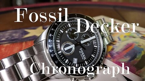 Fossil Decker Chronograph : First Look at Fossil