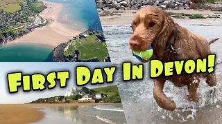 Taking Our Cocker Spaniel Dog To The Beach In Devon!