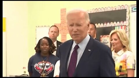 Biden Has More Creepy Touchy-Feely Moments With Children During School Visit