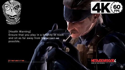 Metal Gear Solid 4 Guns of the Patriots Installation Snake Smoking 4k