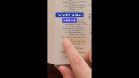 🙏 Christian Bible Verse | Proverbs 4:20-22 | Talks about Healing