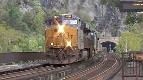 CSX E782 Empty Coal Train from Harpers Ferry, West Virginia October 6, 2023