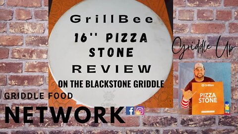 GrillBee Pizza Stone Review - 36'' Blackstone Griddle Culinary Series | Griddle Food Network