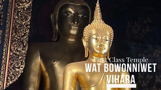 Wat Bowonniwet - Royal Temple with Rare Double Buddha