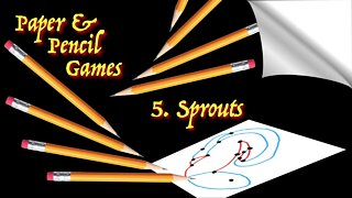 Sprouts - a Paper & Pencil strategy game for 2 players invented by John Conway and Mike Paterson