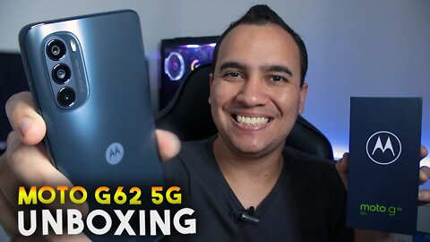 Moto G62 5G - com BOA BATERIA, TELA DE 120HZ e SNAPDRAGON 480 Plus! Unboxing e Impressões