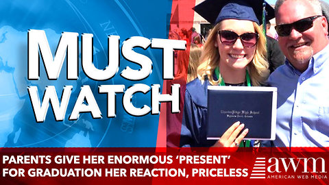 Parents Give Her Enormous ‘Present’ for Graduation her reaction, Priceless