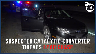 Suspected stolen catalytic converters found in car that led chase in Oceanside