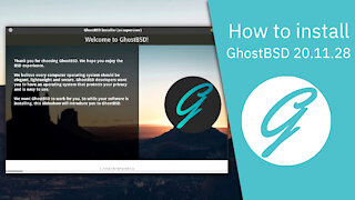 How to install GhostBSD 20.11.28