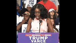 Black woman from Atlanta whom Trump invited to speak at his rally truly energized the crowd