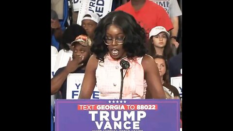 Black woman from Atlanta whom Trump invited to speak at his rally truly energized the crowd