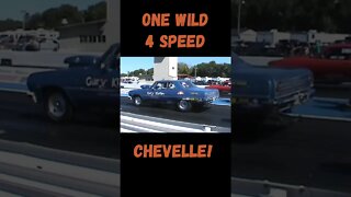 One Wild Four Speed Wheelstanding Chevelle! #shorts
