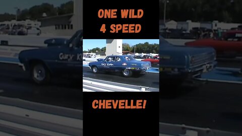 One Wild Four Speed Wheelstanding Chevelle! #shorts