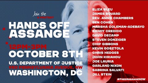 Hands Off Assange #HandsOffAssange Live From D.C. #FreeAssange #SouroundDOJ
