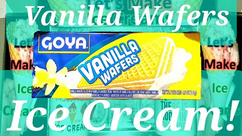 Ice Cream Making Vanilla Wafers