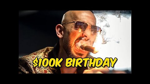 Andrew Tate's $100,000 Birthday Celebration