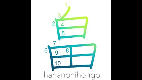 畠 - field/farm/garden (kokuji 国字) - Learn how to write Japanese Kanji 畠 - hananonihongo.com