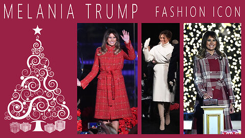 Melania Trump Fashion Icon - Christmas Tree Lighting