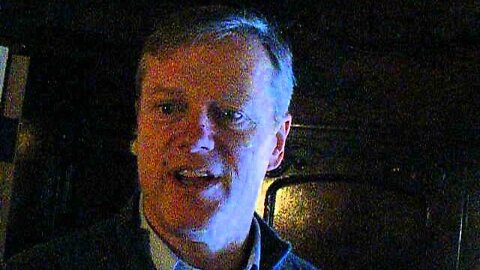 Charlie Baker after his speech in Lunenburg 3 2 14