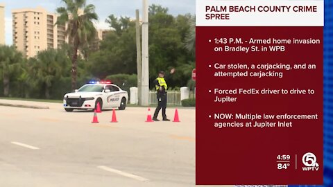 Fed Ex driver forced to drive to Jupiter after West Palm Beach crime spree