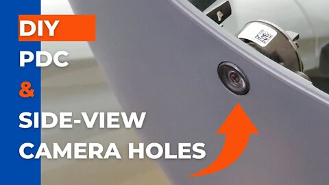 LEARN HOW TO DRILL PDC AND SIDE-VIEW CAMERA HOLES IN A BMW BUMPER