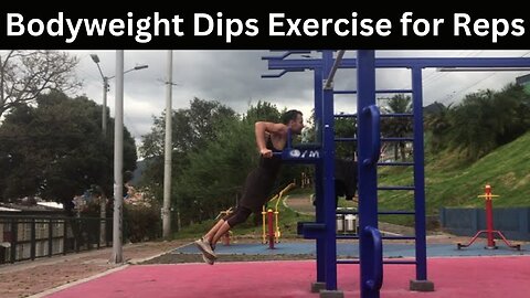 Bodyweight Dips Exercise for Reps