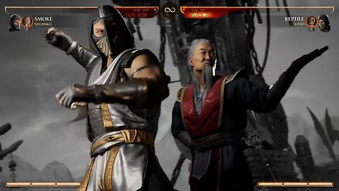 Mortal Kombat 1 2023 Smoke & Shunjiko Kameo Fatal Blow