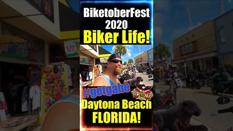 Biker Enjoys Daytona Beach FL #getgabe