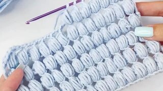 🧶Super Easy Tunisian Crochet Baby Blanket For Beginners