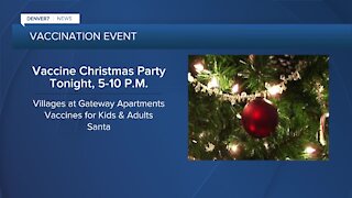 Vaccine Christmas Party tonight offers gifts and shots for kids
