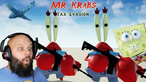 Car Soccer and a KRABS CLONE?! Mr Krabs Tax Evasion (All Endings)